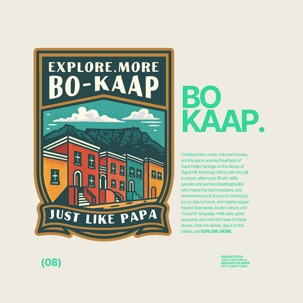 Just Like Papa Destination Sticker - Bo-Kaap