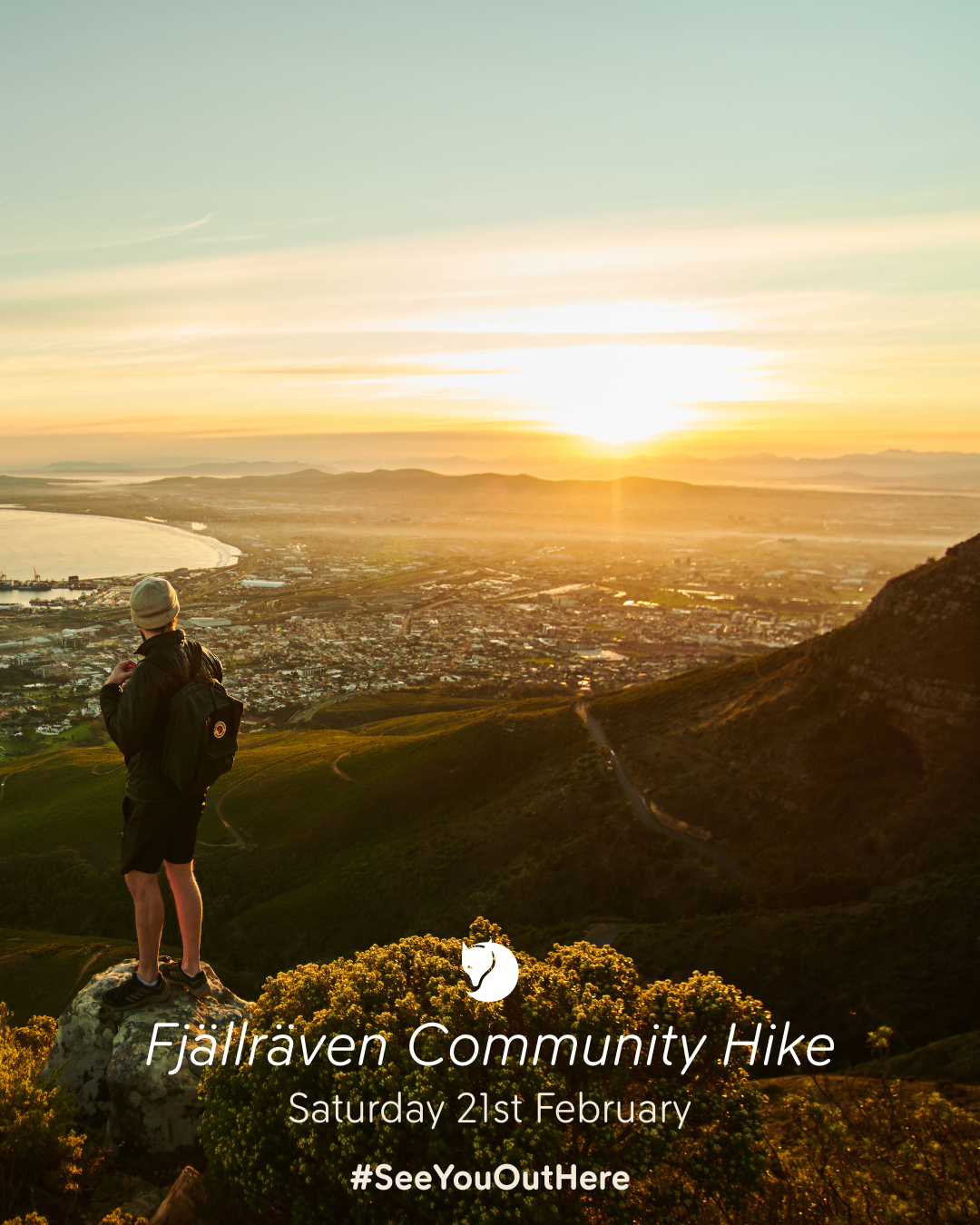 Fjällräven community hike in South Africa
weekend plans, outddor
Outdoor hiking community event by Fjällräven

Hikers exploring nature on a Fjällräven community hike

Fjällräven South Africa community hike event with Fjallraven cape town south africa Flagship store 99 harrington street 