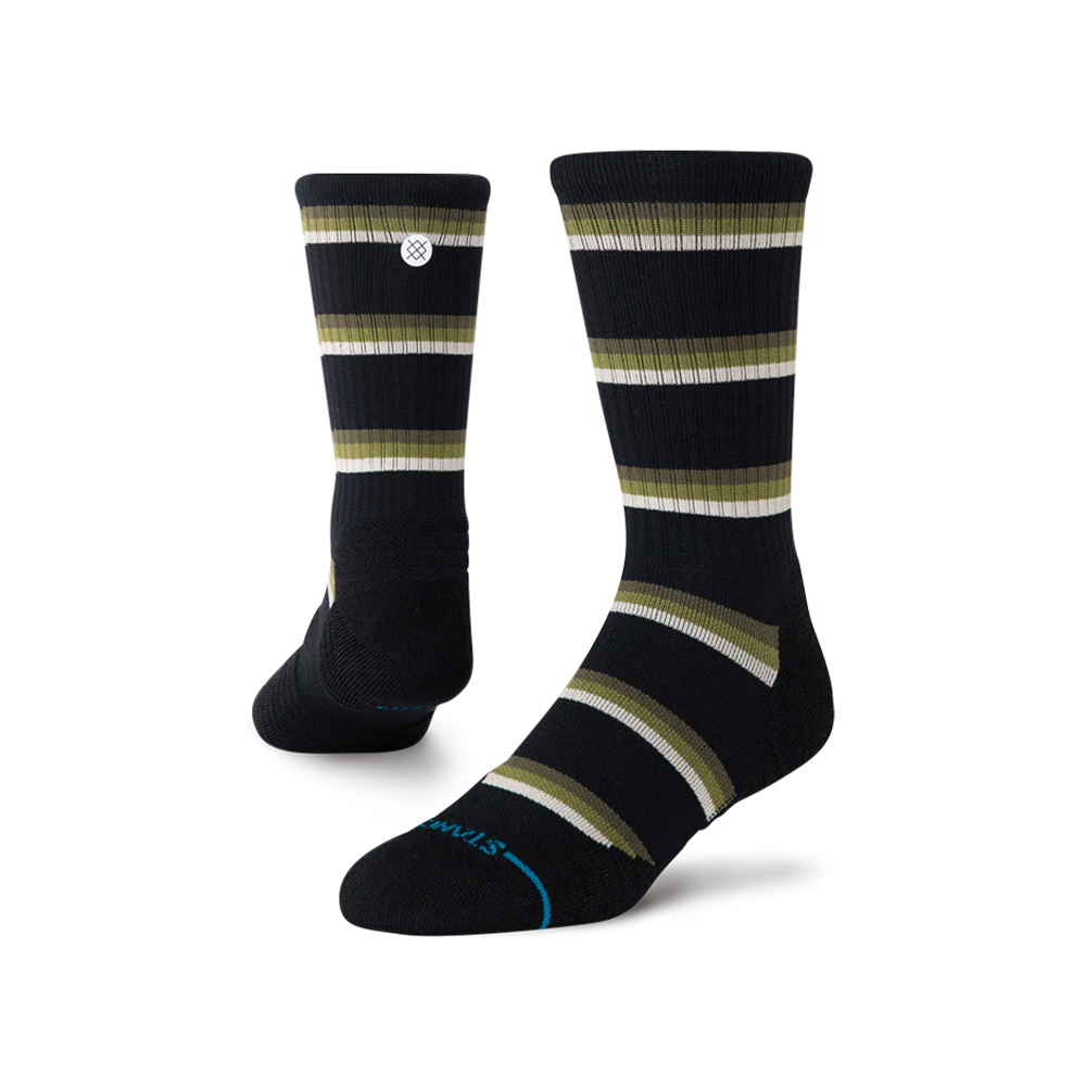 Multi Stripe Midi Ribbed Crew