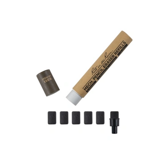 1.3 mm Mech Pencil Eraser Refill L-13 (Pack of 6)