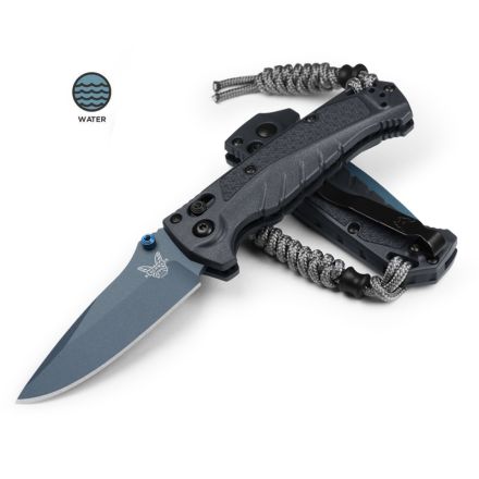 Mini Adira Tempest Grey Grivory Handle w/Cerakote Blue Titanium Finish 18065BT-01