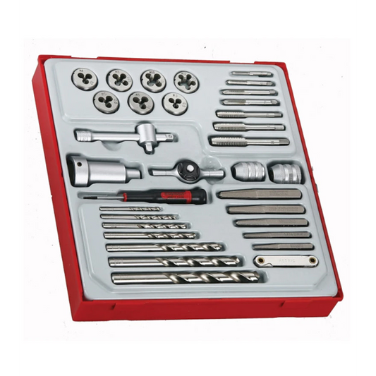 Tap and Die Set 34 Pieces TTD Tray